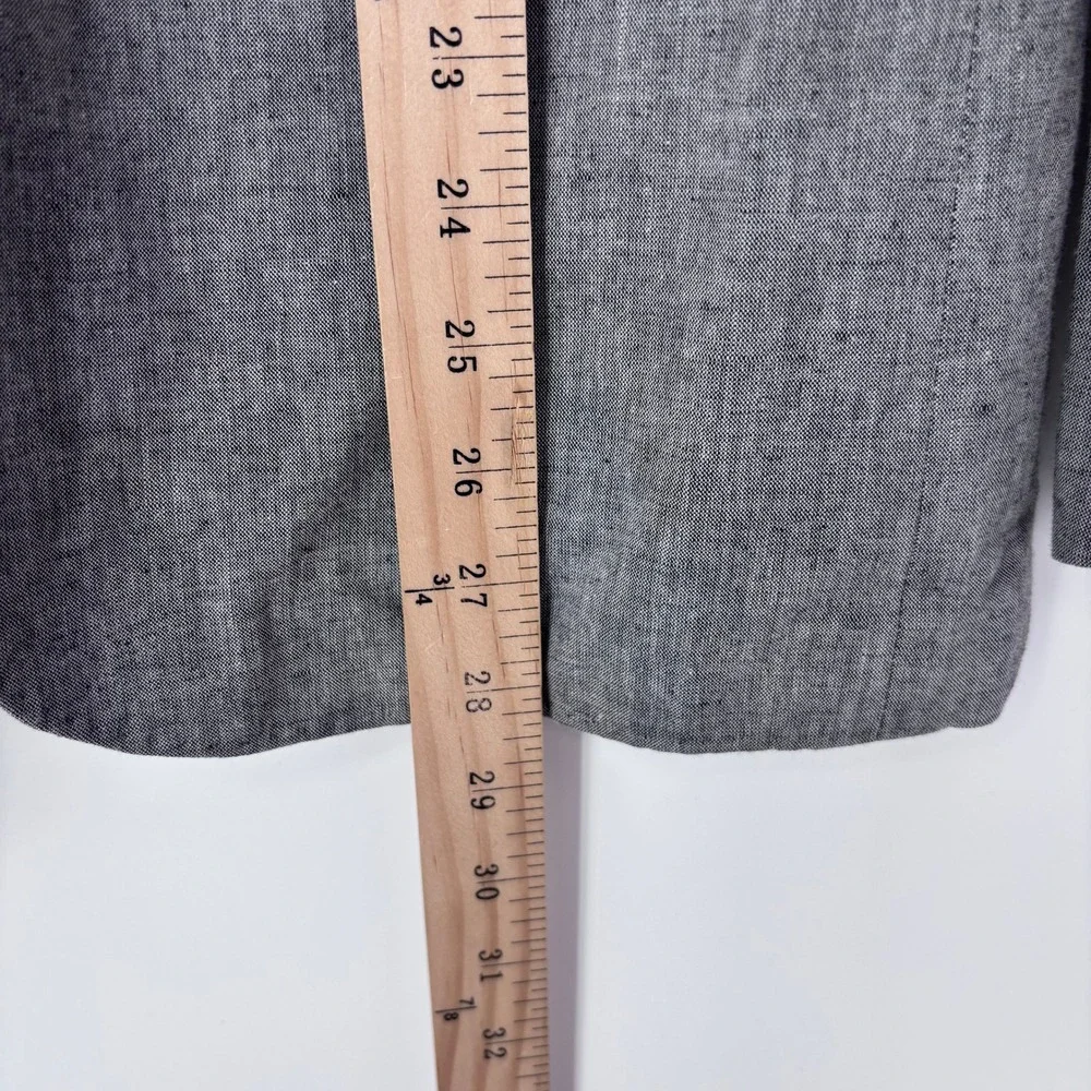 J Crew Ludlow Blazer Mens 36S Gray Cotton Linen Slim Fit Somelos Sport Coat